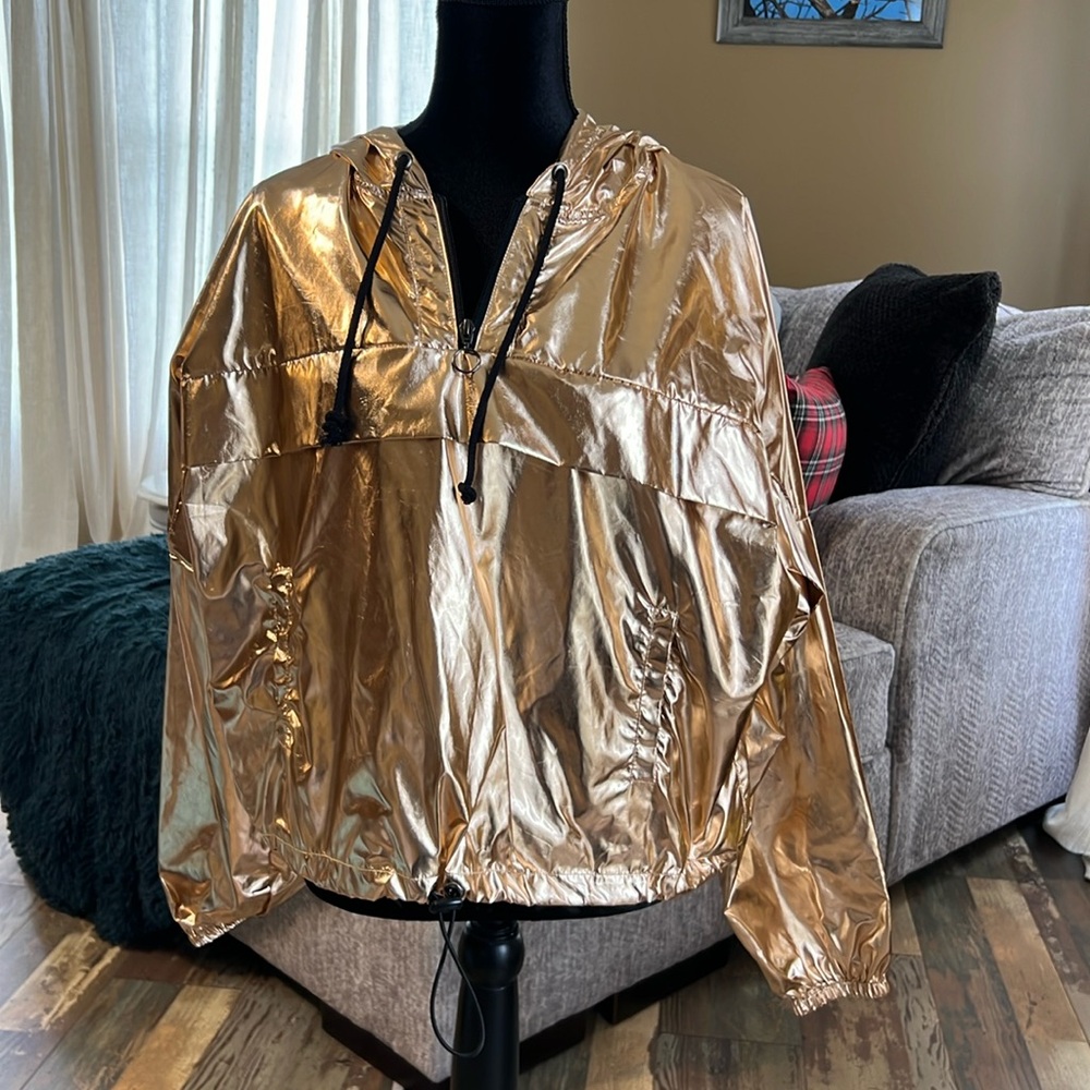Gold windbreaker